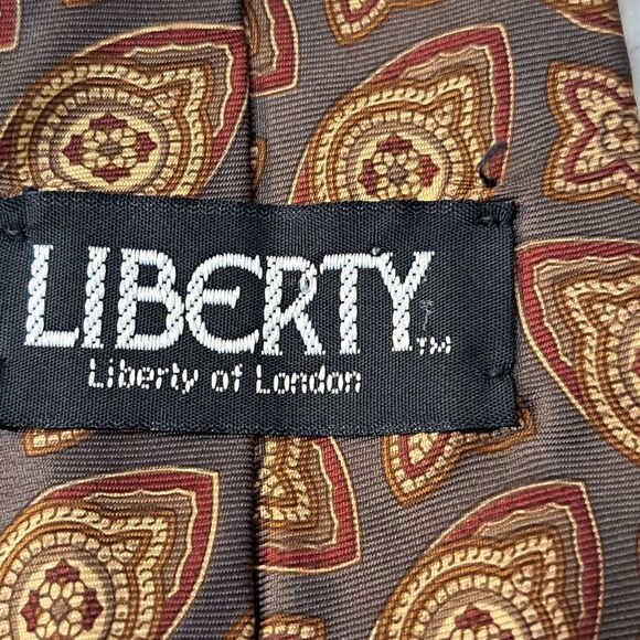 Liberty of London Imported Fabric from London Men's Classic Necktie Silk - Picture 6 of 11